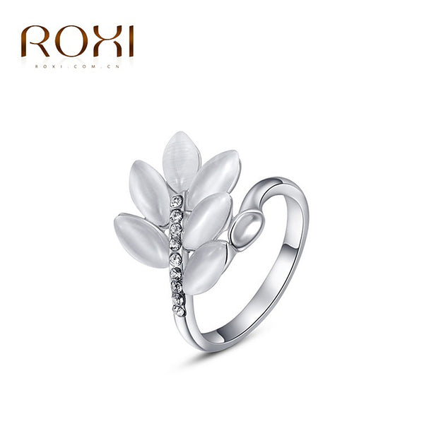 ROXI  girlfriend Gift Color Romantic Elegant Grain Ring Statement Rings Fashion Jewelry For Women Party Wedding - khamtronics